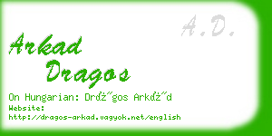 arkad dragos business card